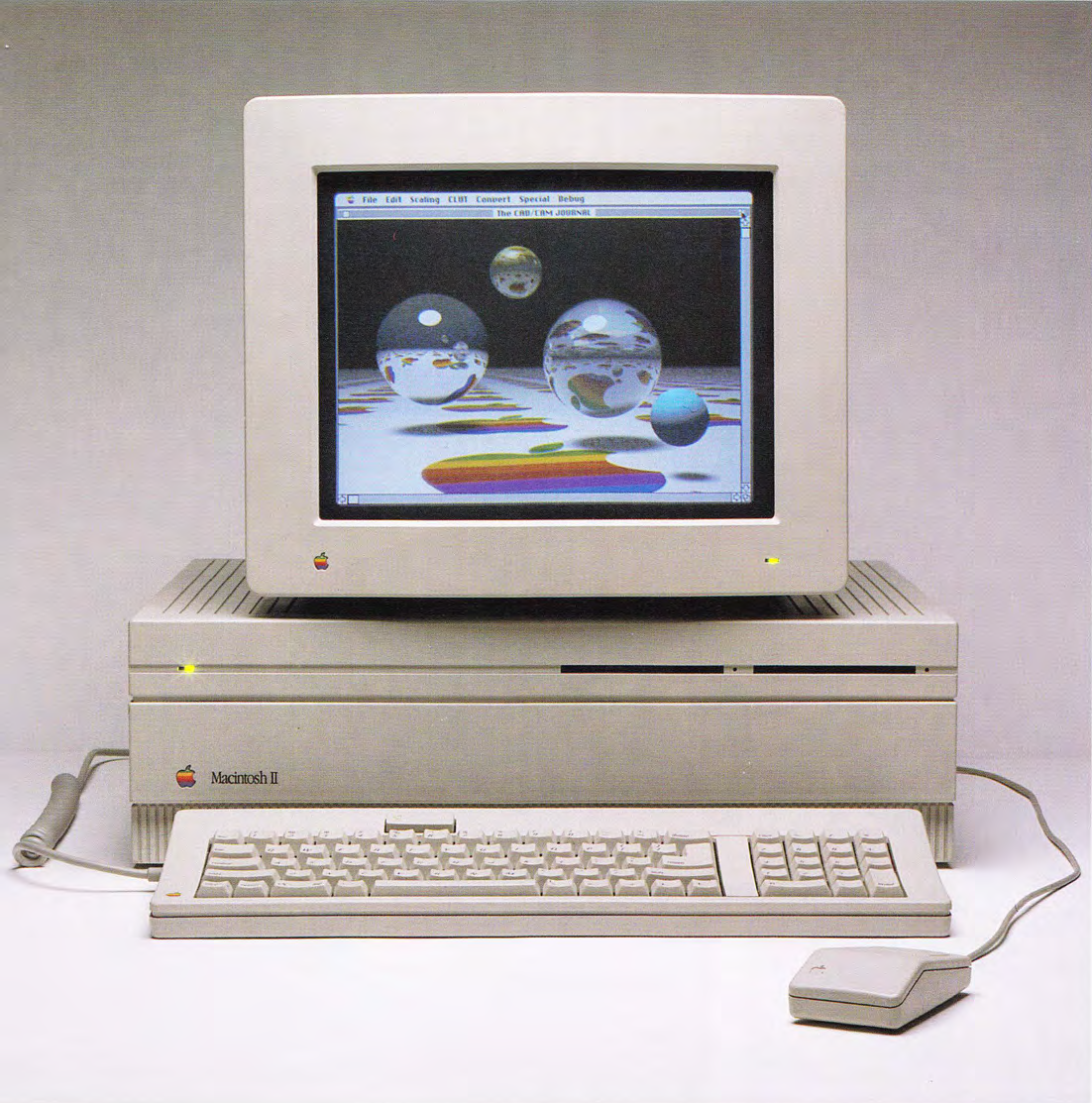 Macintosh II (Cabernet) with a 13-inch High-Resolution Display, the Apple original image 100