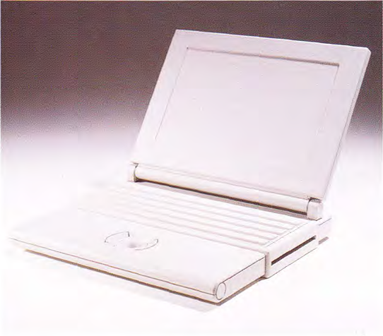 Robert Brunner's foam concept for the PowerBook, showing the keyboard pushed original image 202