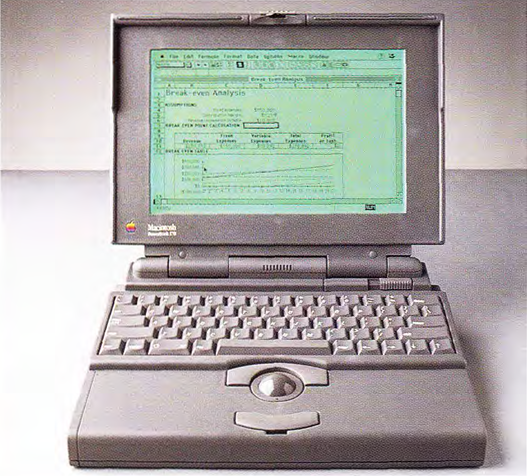 Robert Brunner's foam concept for the PowerBook, showing the keyboard pushed original image 205