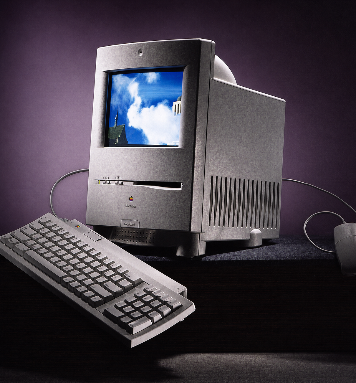 Macintosh Color Classic (Slice), final design, with details showing the floopy upscaled image 236