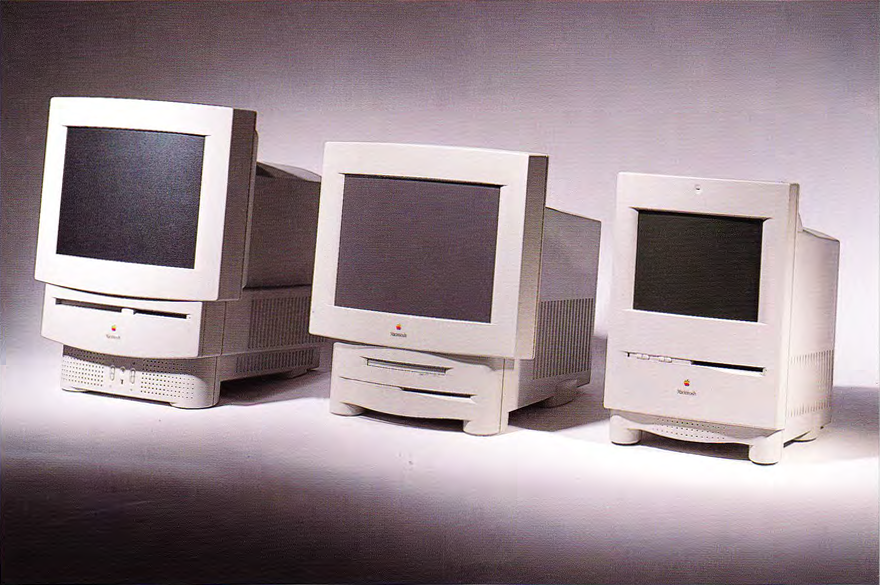 Left to right: Macintosh IC520 (Hook) final design; Interim design (Mondo); original image 264