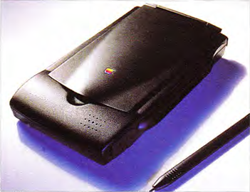 Initial design for the Newton MessagePad 100 (code-named Batman), with a curved original image 270