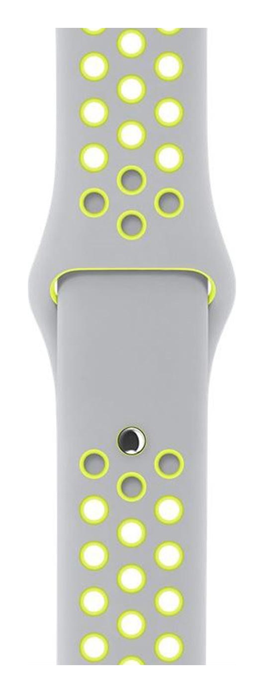 Flat Silver/Volt Nike Sport Band