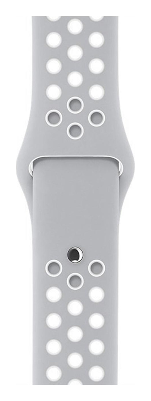 Flat Silver/White Nike Sport Band