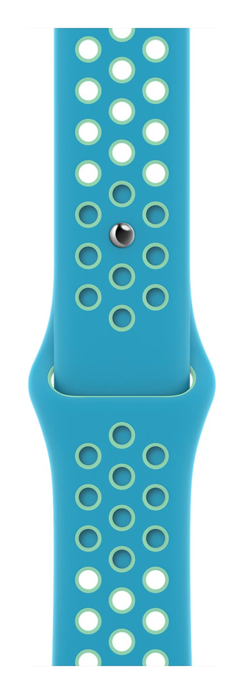 Chlorine Blue/Green Glow Nike Sport Band