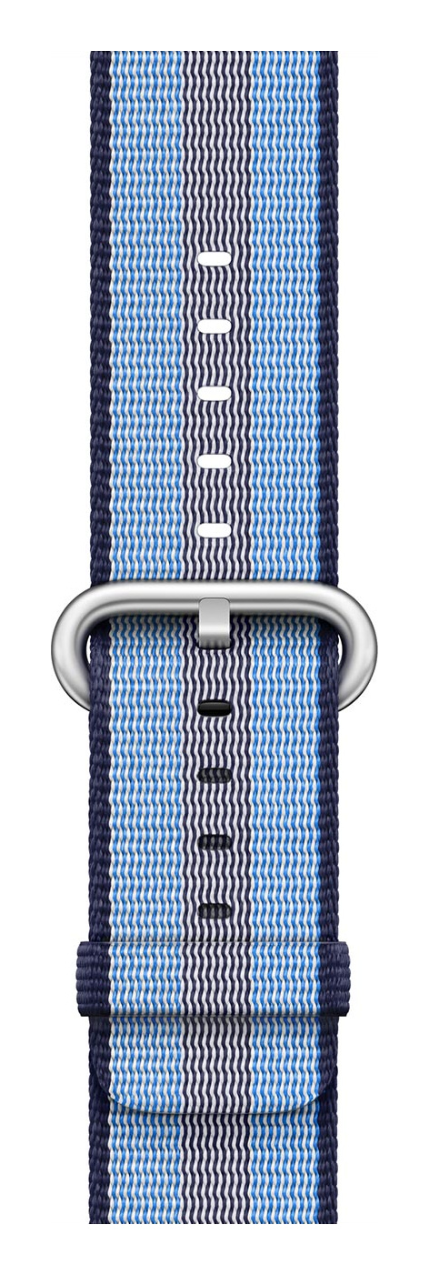 Midnight Blue Check Woven Nylon