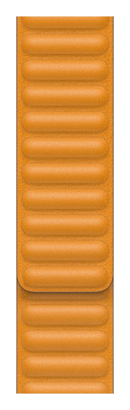 California Poppy Leather Link