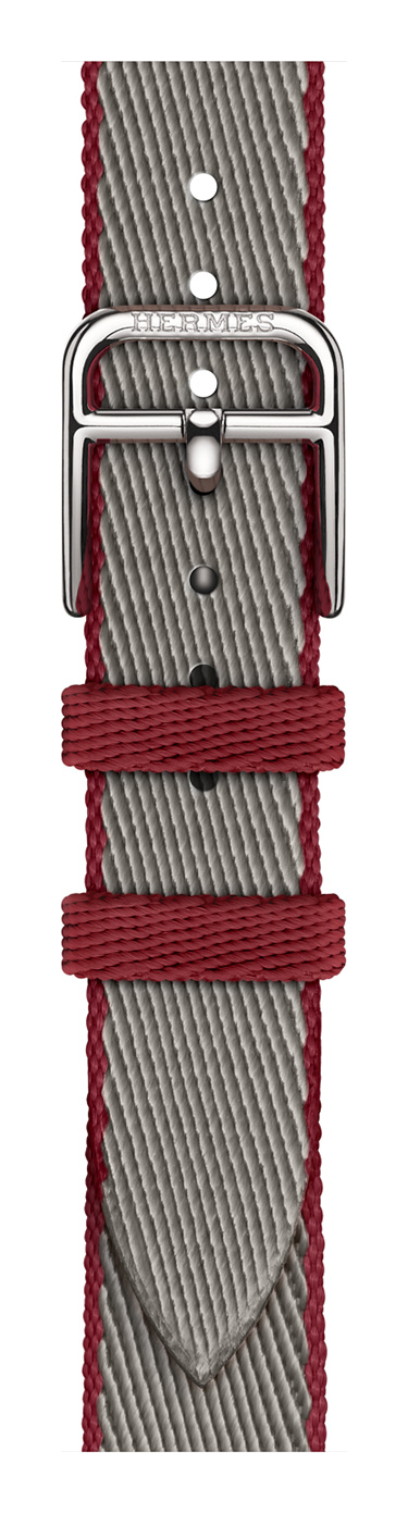Gris Meyer/Rouge Grenat Hermès Textiles