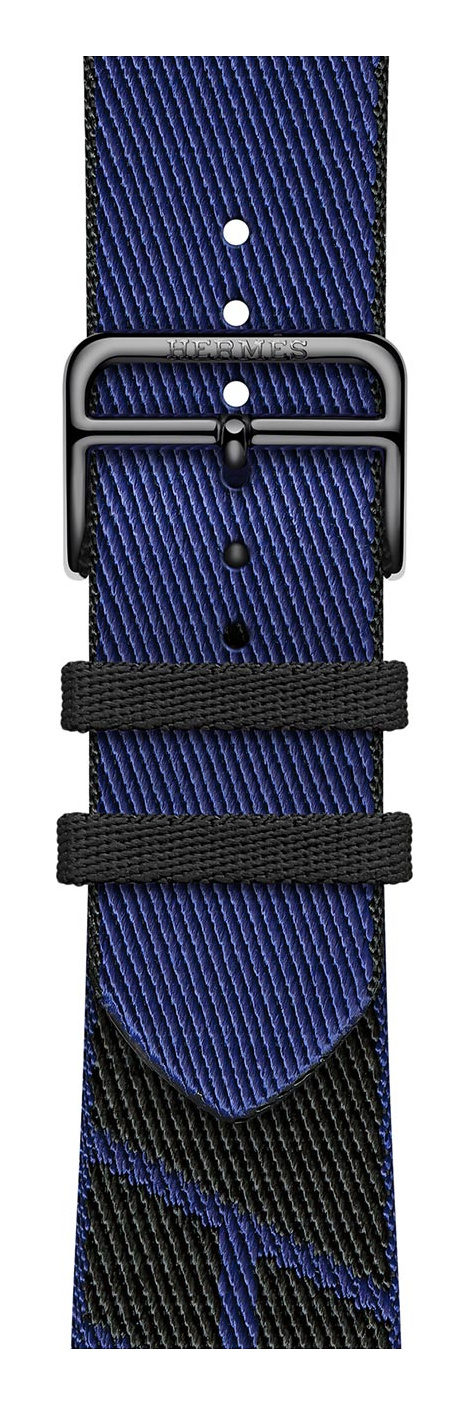 Noir/Bleu Saphir Hermès Textiles