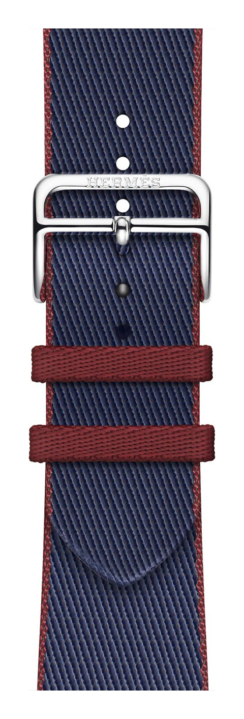Navy/Rouge H Hermès Textiles