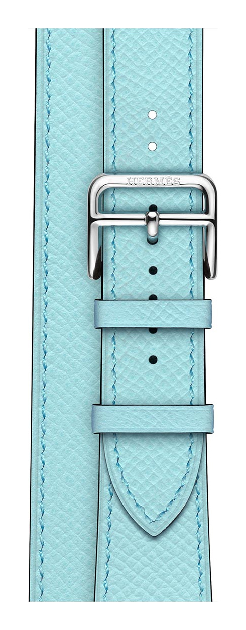 Bleu Zéphyr Hermès Leather