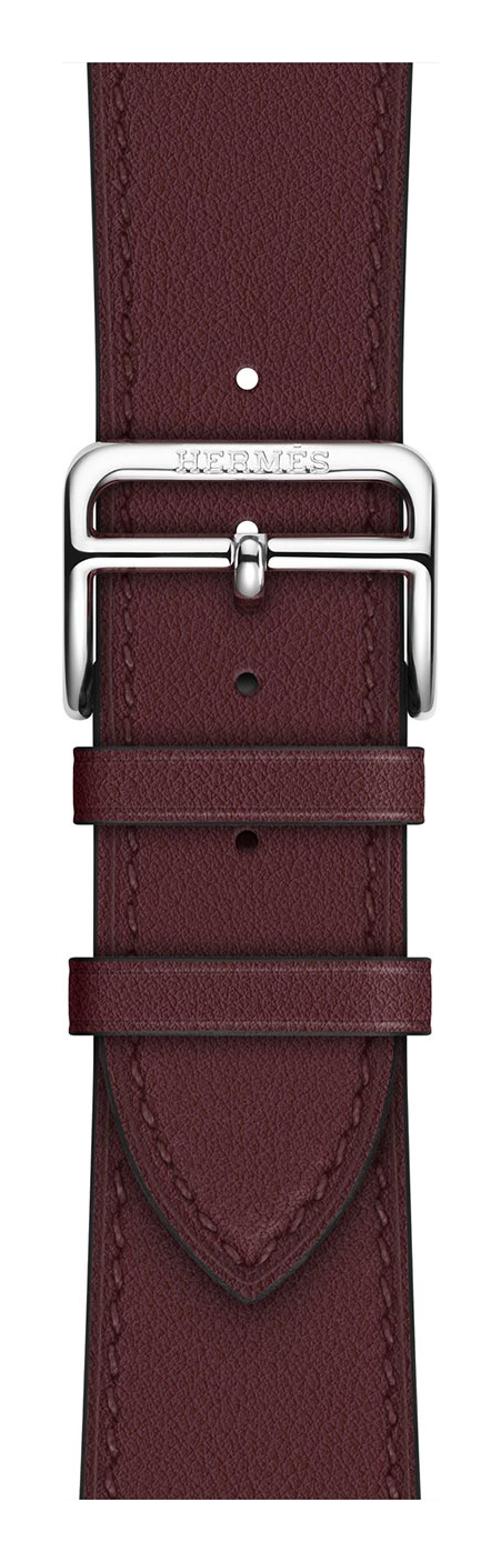 Bordeaux Hermès Leather