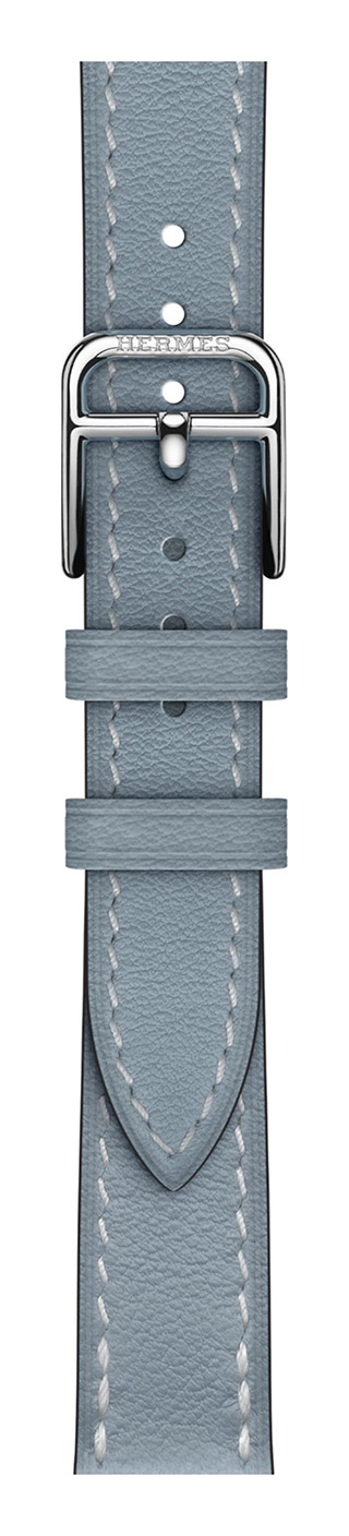 Bleu Lin Hermès Leather