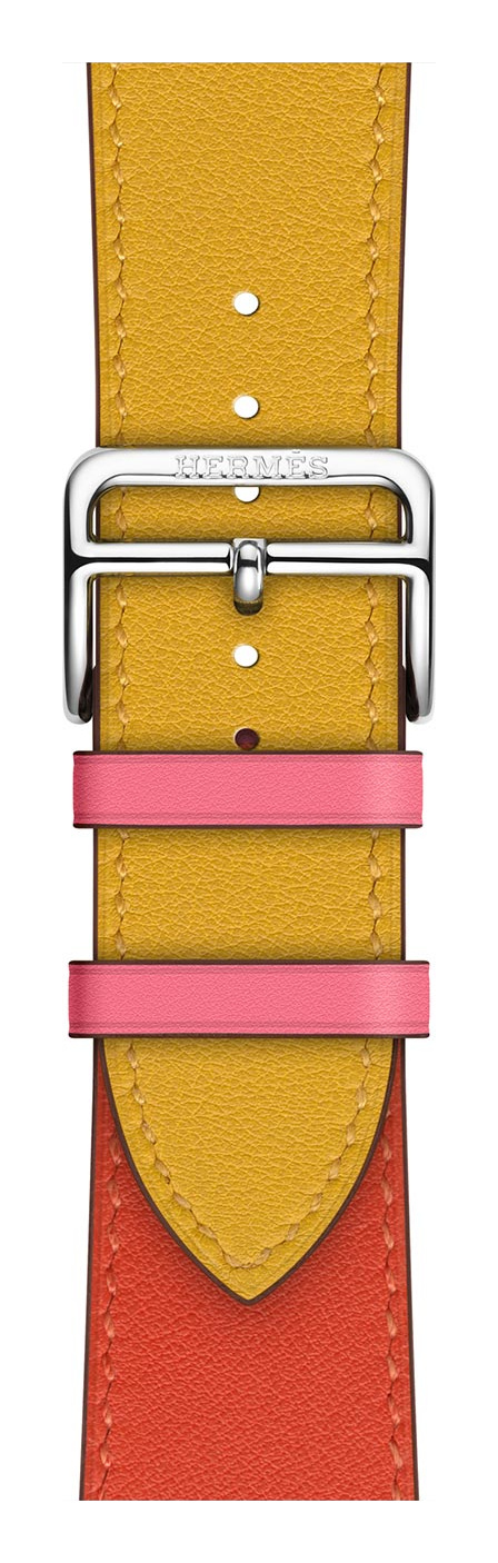 Ambre/Capucine/Rose Azalée Hermès Leather