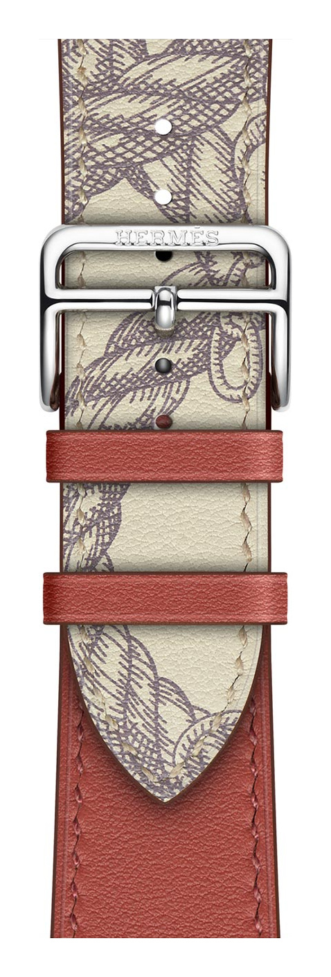 Brique/Béton Hermès Leather