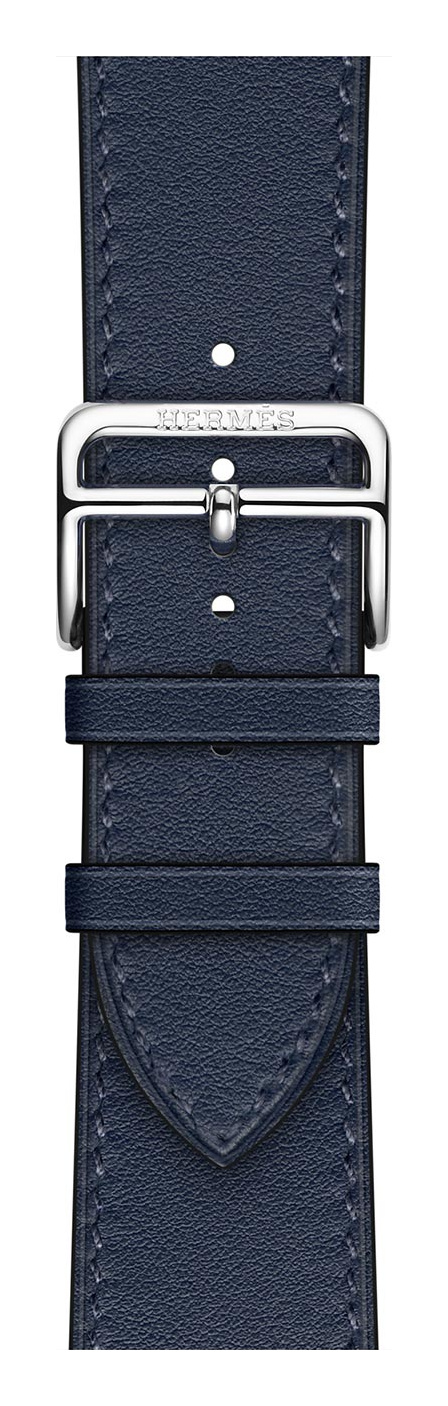 Navy Hermès Leather