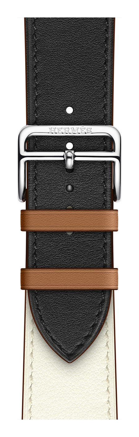 Noir/Blanc/Gold Hermès Leather