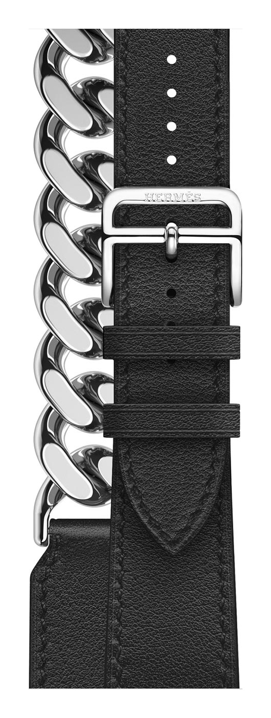 Noir/Metal Hermès Leather
