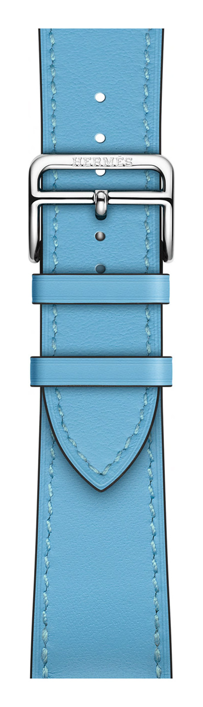 Bleu Céleste Hermès Leather