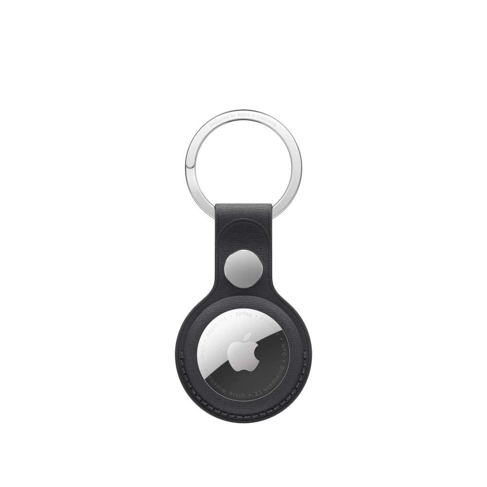 AirTag FineWoven Key Ring — Black