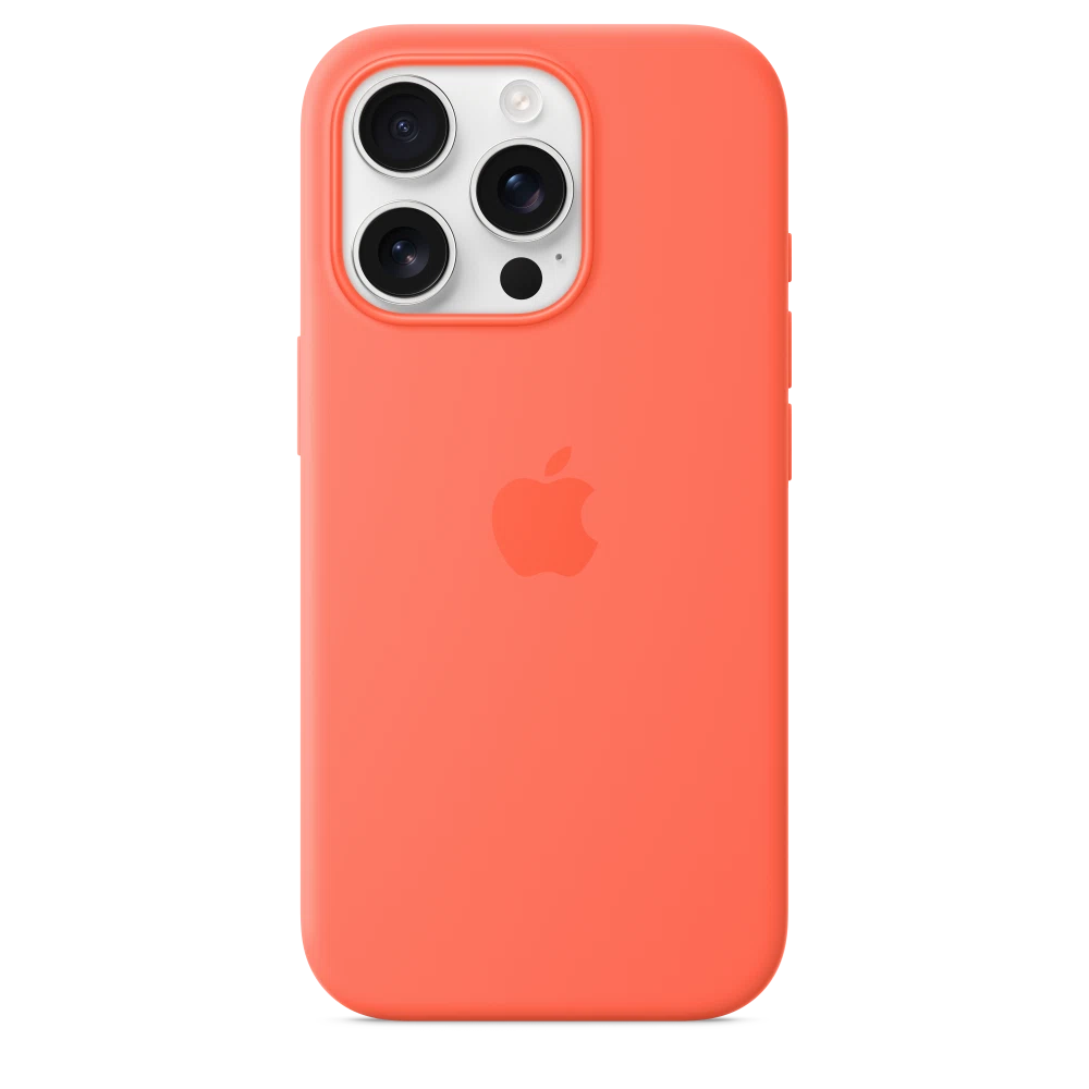 iPhone 16 Pro Silicone Case with MagSafe — Tangerine