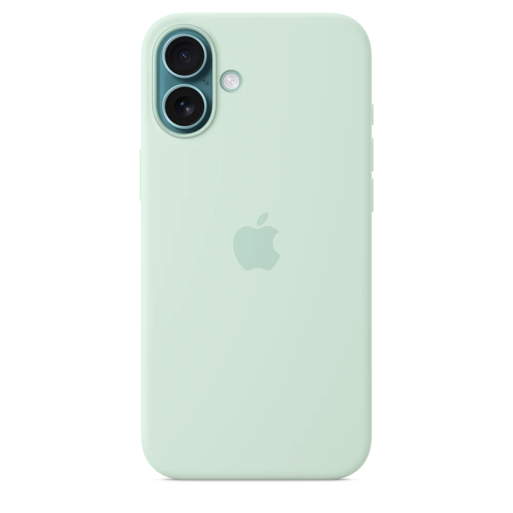 iPhone 16 Plus Silicone Case with MagSafe — Aquamarine