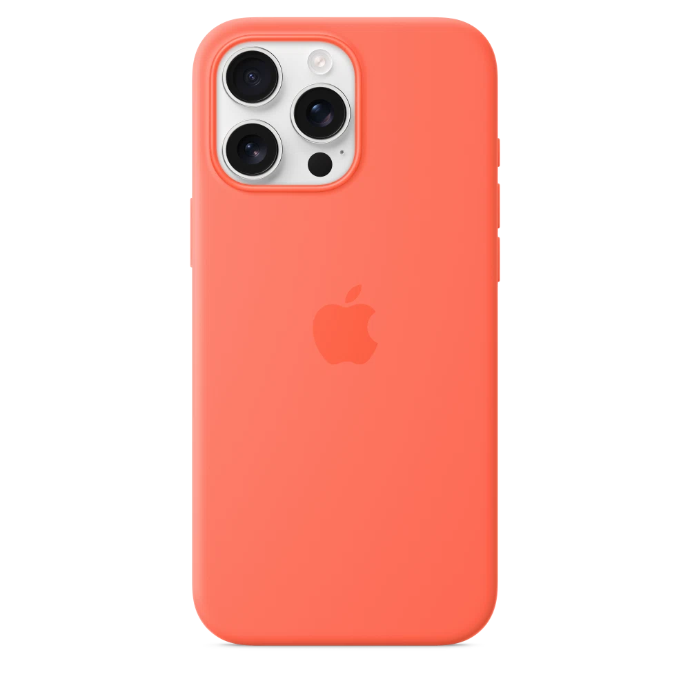 iPhone 16 Pro Max Silicone Case with MagSafe — Tangerine
