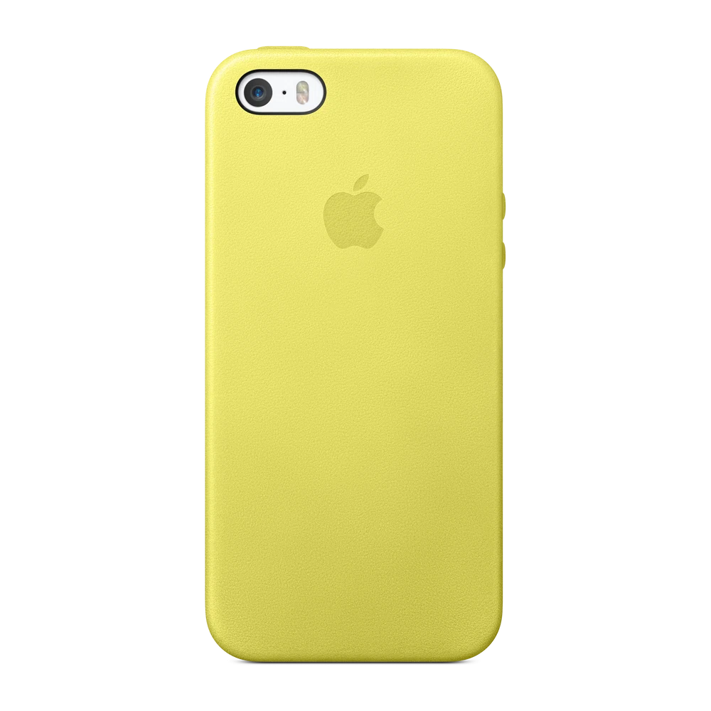 iPhone 5s Leather Case — Yellow