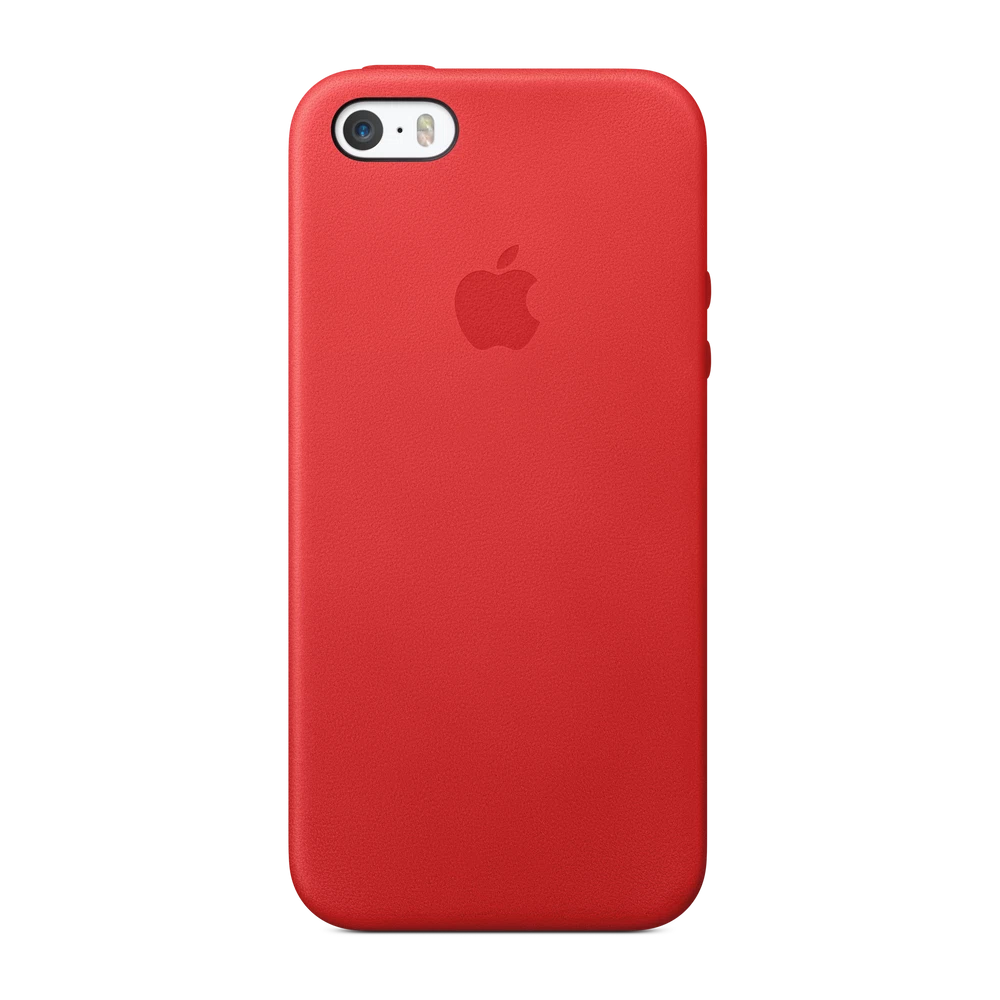 iPhone 5s Leather Case — Red