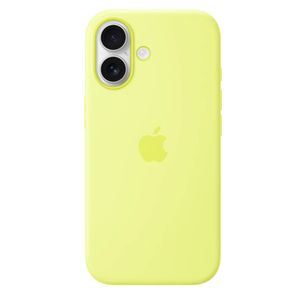 iPhone 17 Silicone Case with MagSafe — Neon Yellow