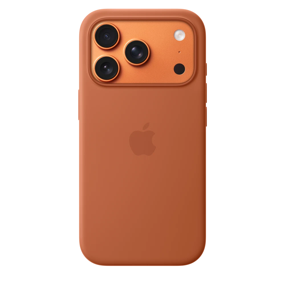 iPhone 17 Pro Silicone Case with MagSafe — Terra Cotta