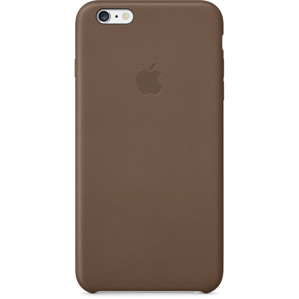 iPhone 6 Plus Leather Case — Olive Brown
