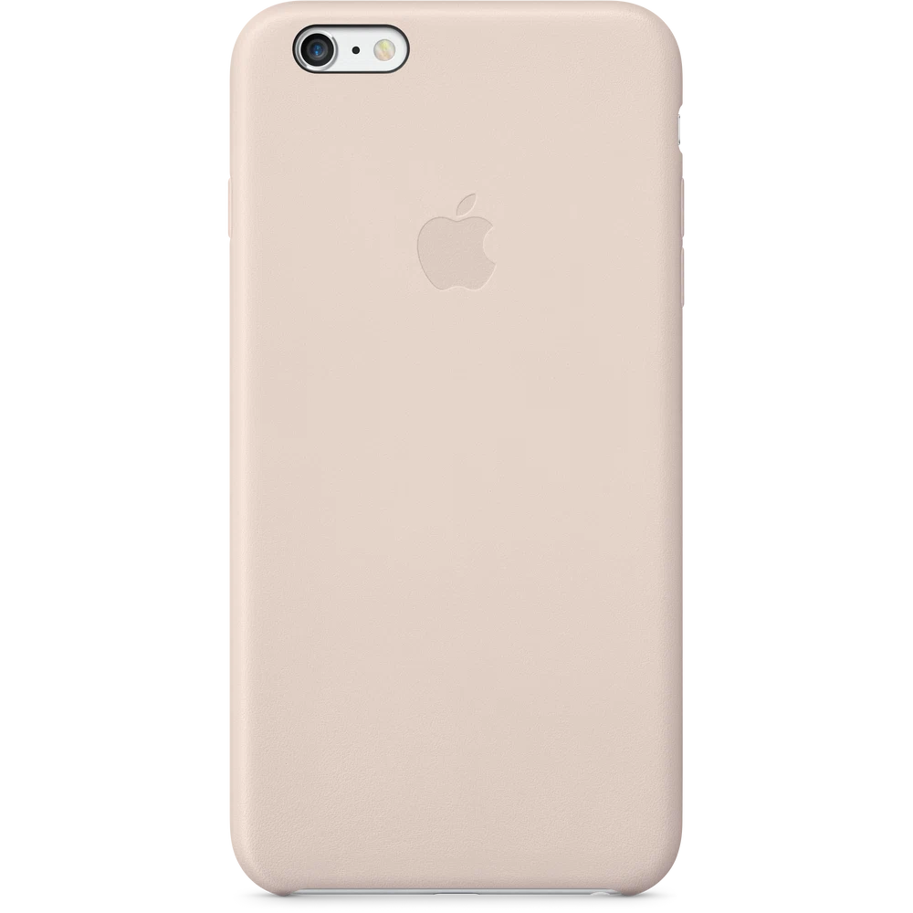 iPhone 6 Plus Leather Case — Soft Pink