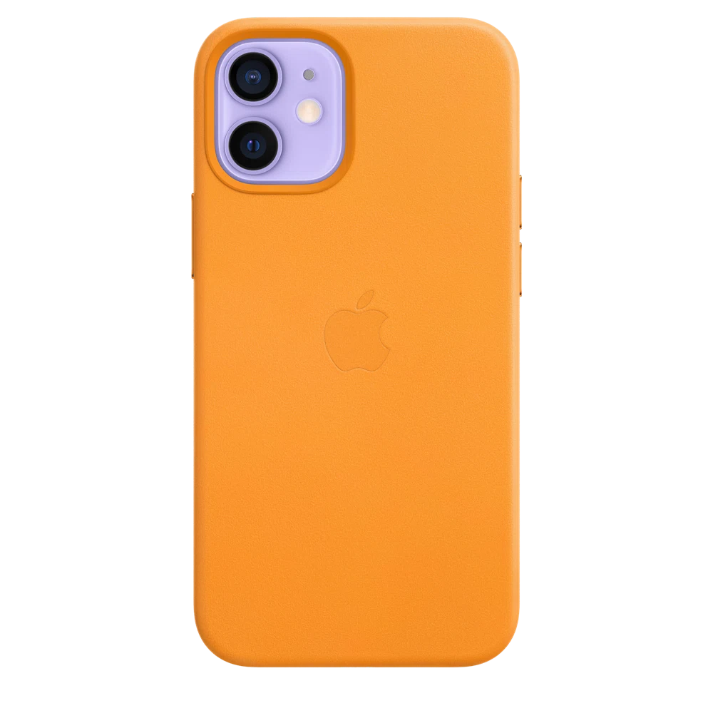 iPhone 12 mini Leather Case with MagSafe — California Poppy