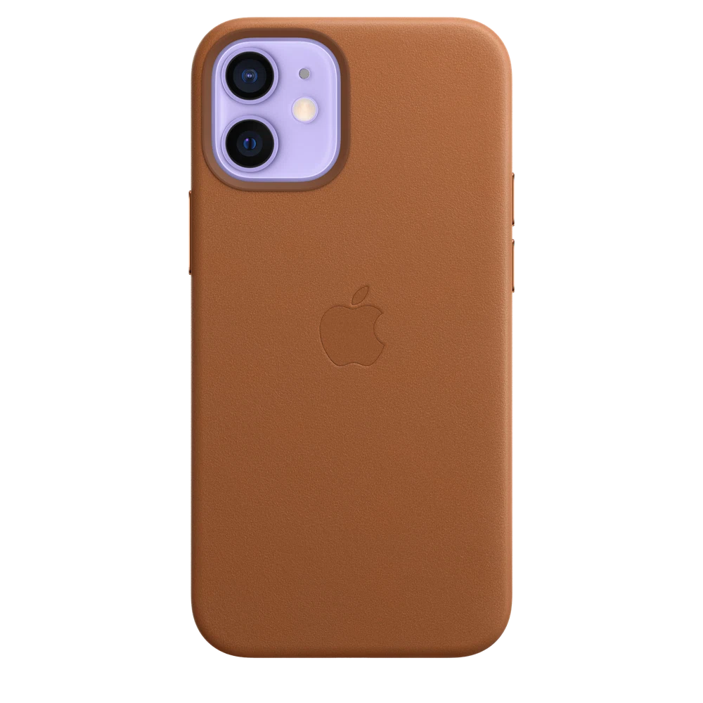 iPhone 12 mini Leather Case with MagSafe — Saddle Brown
