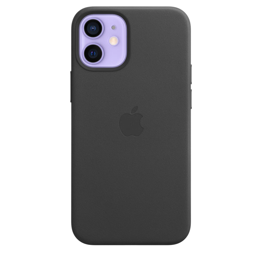 iPhone 12 mini Leather Case with MagSafe — Black