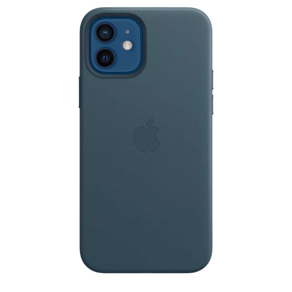 iPhone 12 & 12 Pro Leather Case with MagSafe — Baltic Blue