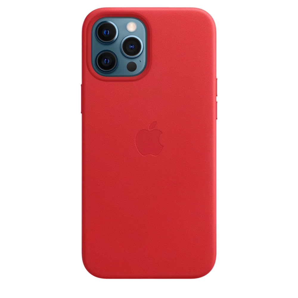 iPhone 12 Pro Max Leather Case with MagSafe — PRODUCT(RED)