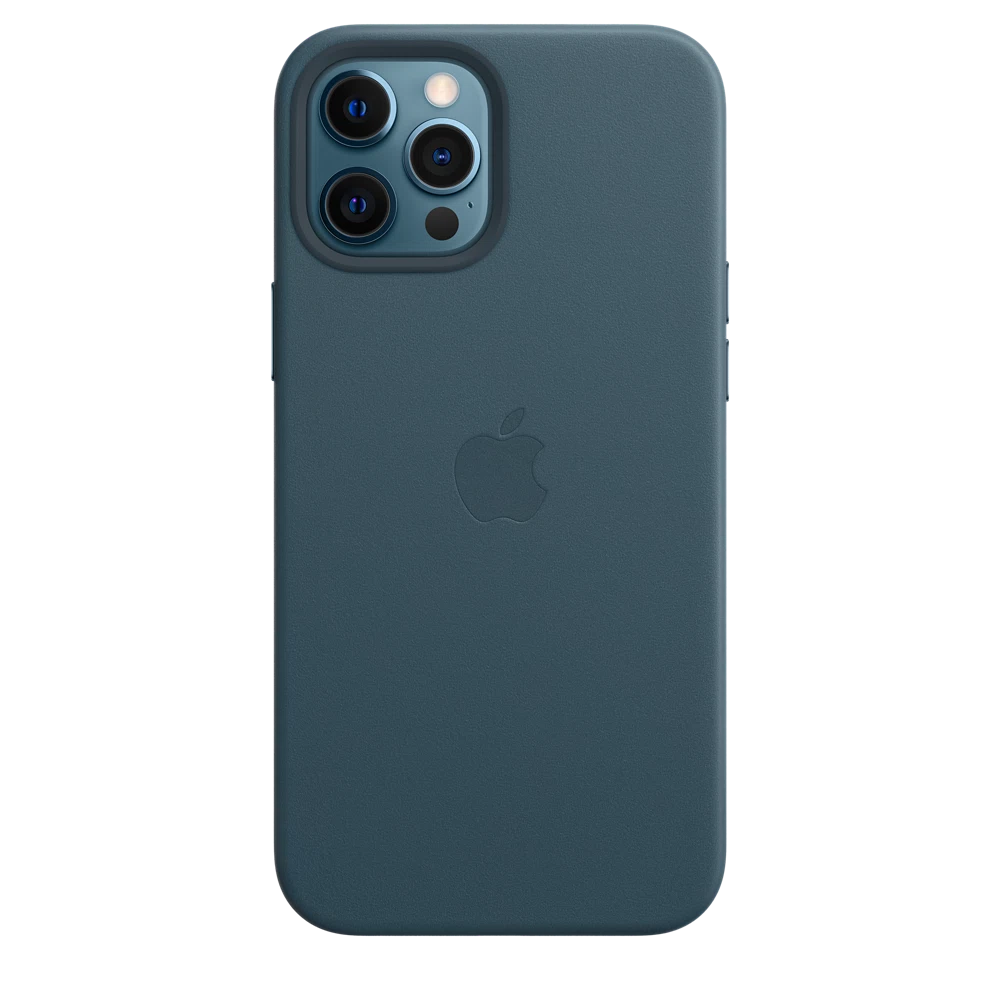 iPhone 12 Pro Max Leather Case with MagSafe — Baltic Blue