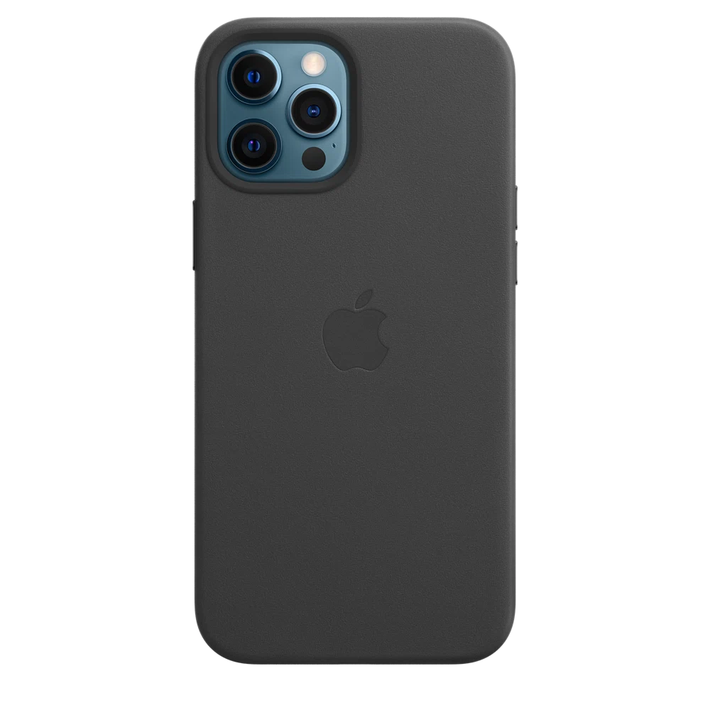 iPhone 12 Pro Max Leather Case with MagSafe — Black
