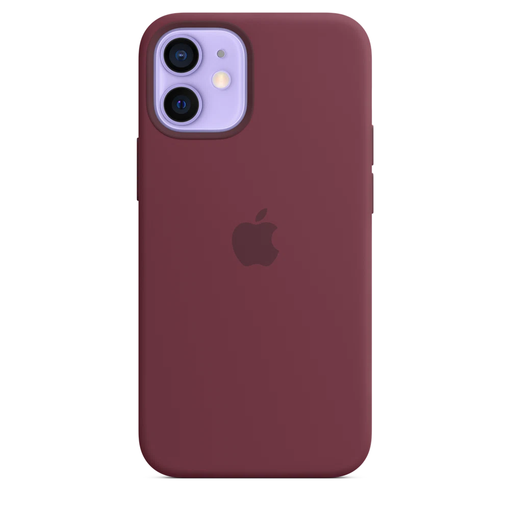 iPhone 12 mini Silicone Case with MagSafe — Plum