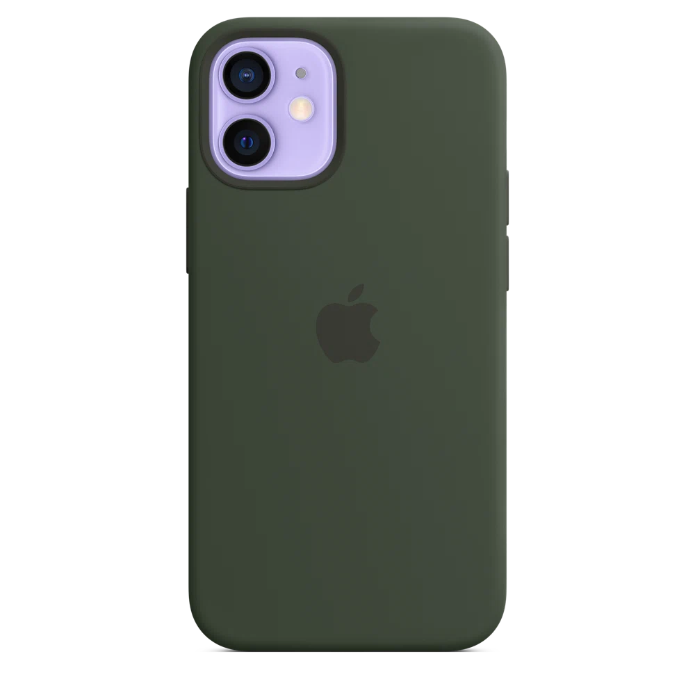 iPhone 12 mini Silicone Case with MagSafe — Cypress Green