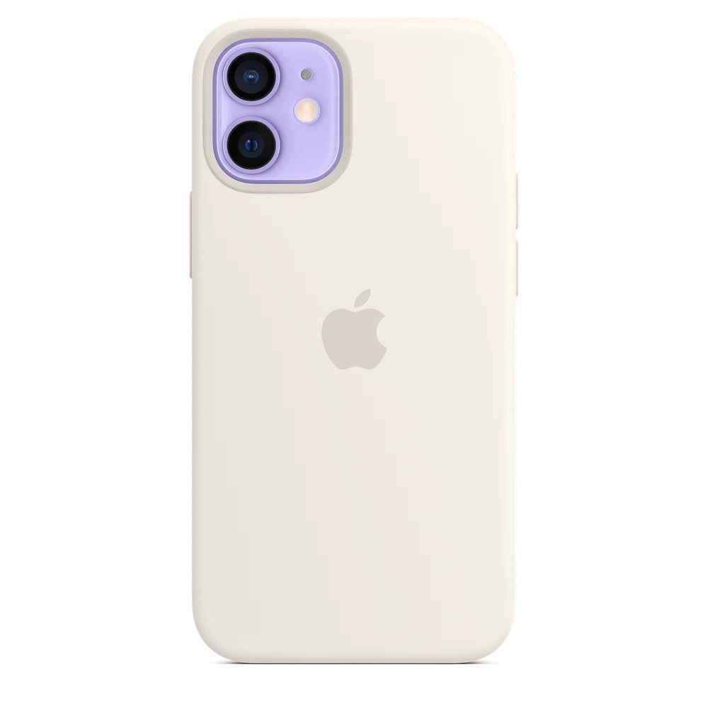 iPhone 12 mini Silicone Case with MagSafe — White