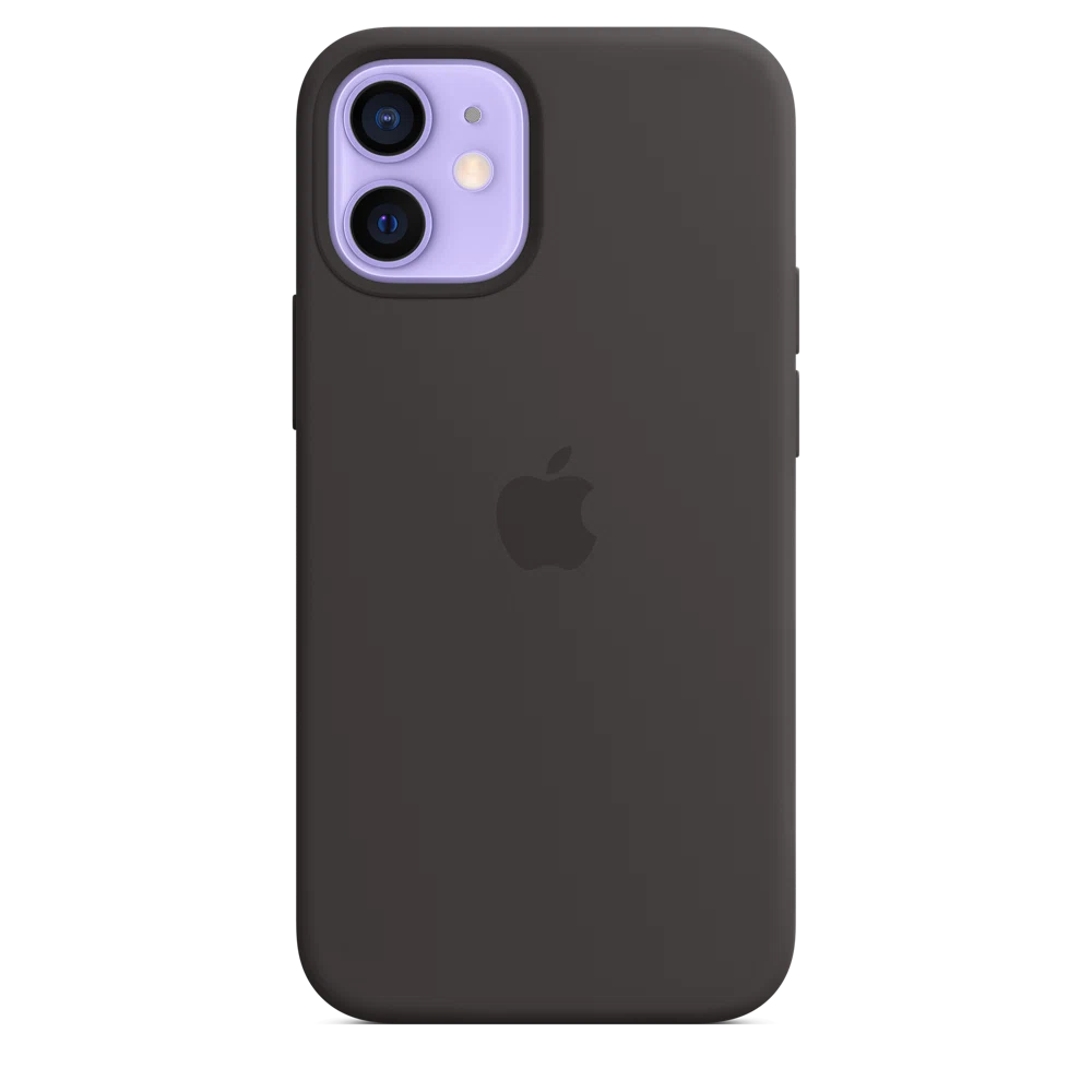 iPhone 12 mini Silicone Case with MagSafe — Black