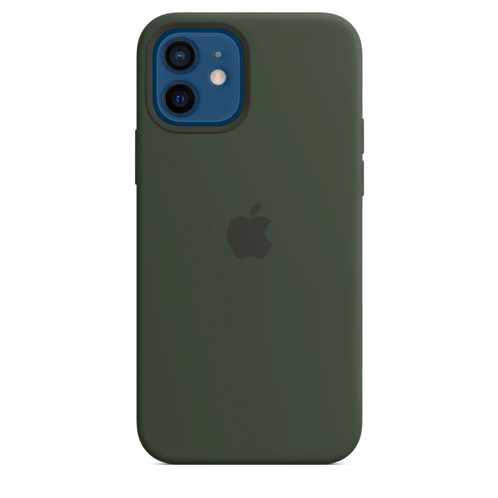 iPhone 12 & 12 Pro Silicone Case with MagSafe — Cypress Green