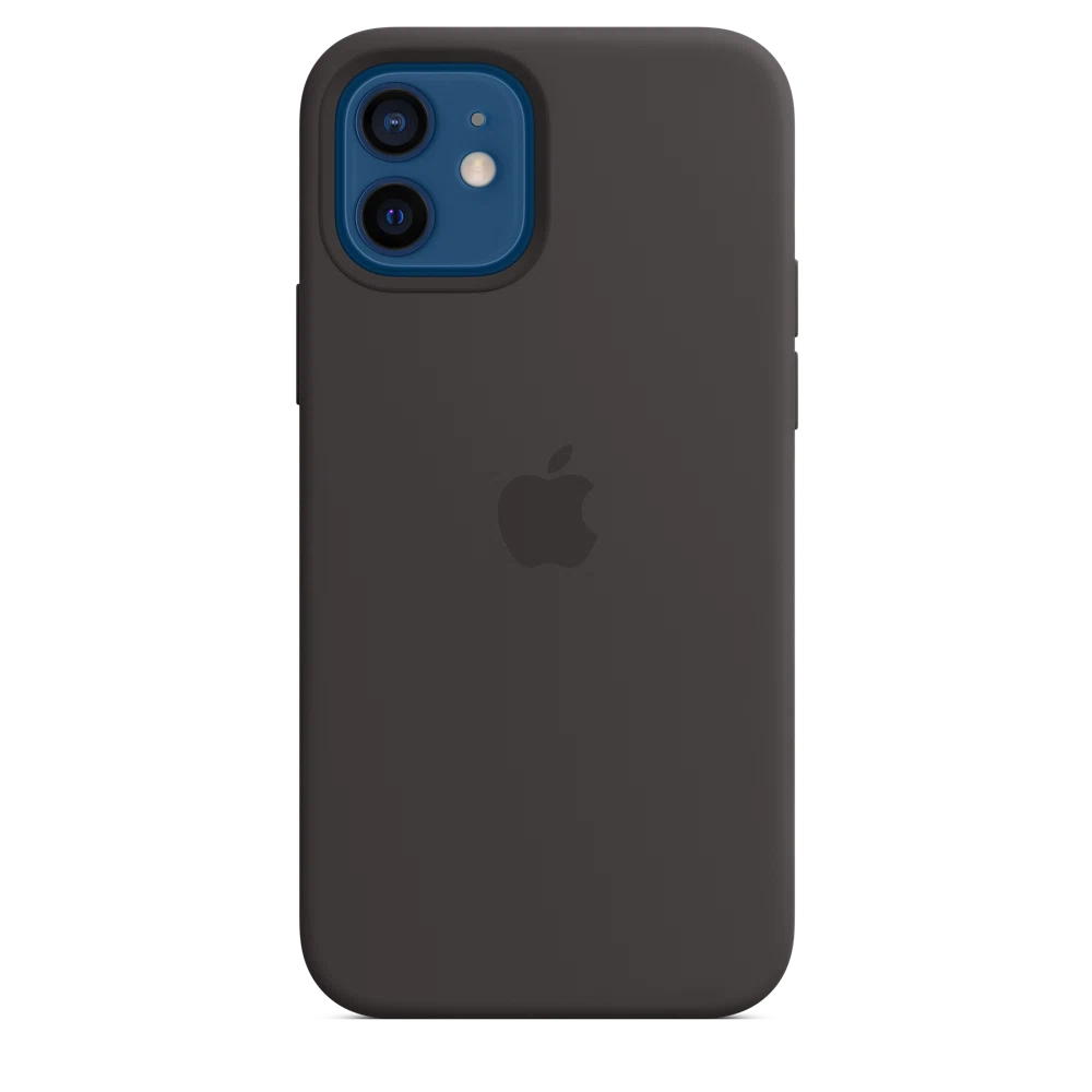 iPhone 12 & 12 Pro Silicone Case with MagSafe — Black