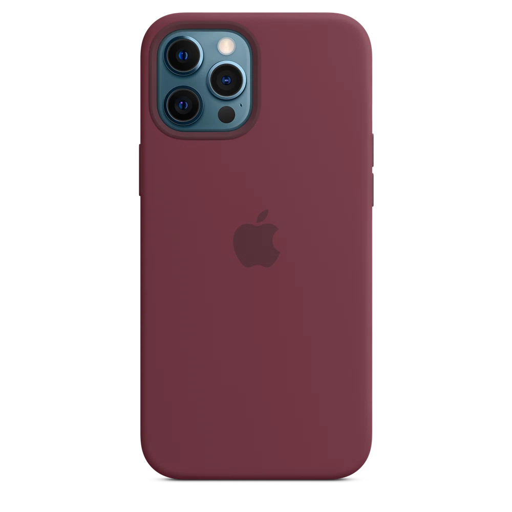 iPhone 12 Pro Max Silicone Case with MagSafe — Plum