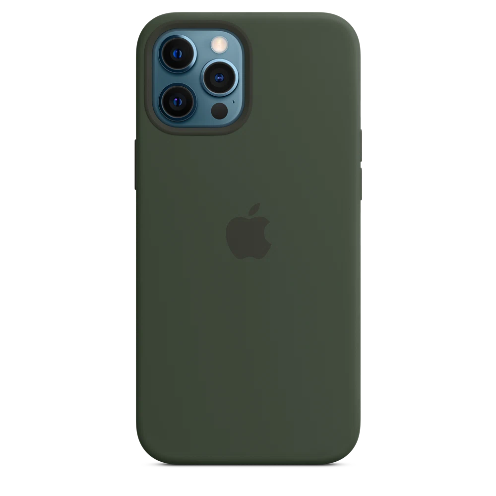 iPhone 12 Pro Max Silicone Case with MagSafe — Cypress Green