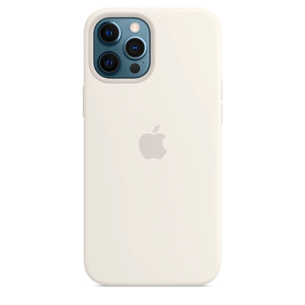 iPhone 12 Pro Max Silicone Case with MagSafe — White