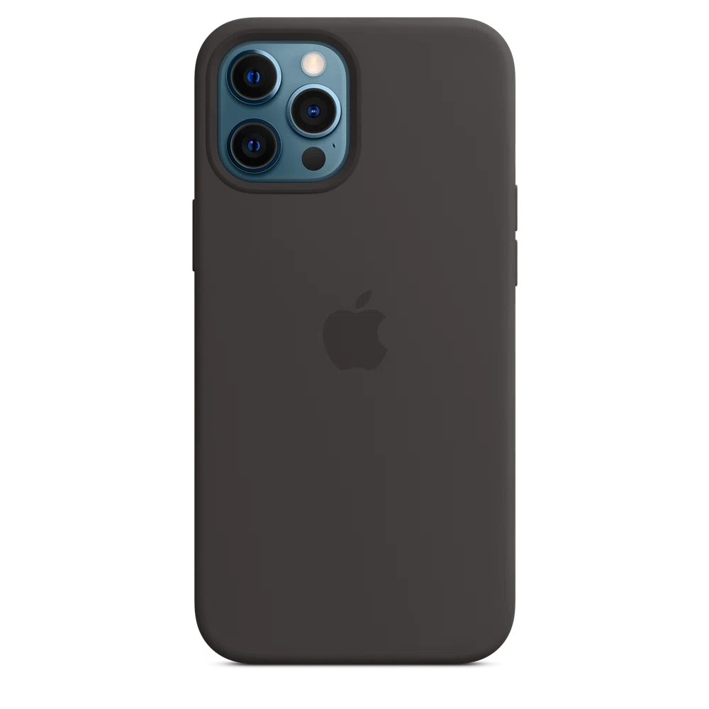 iPhone 12 Pro Max Silicone Case with MagSafe — Black